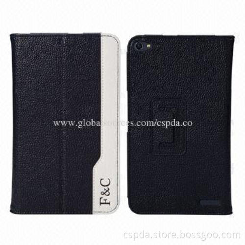 Back Standing PU Leather Cases for Huawei MediaPad X1 with White Line, Different Colors Available